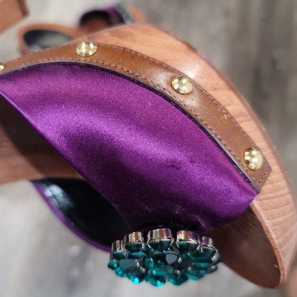 Dolce & Gabbana Crystal Heeled Sandals 37 - Picture 4 of 11